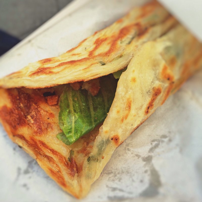 生菜蝦捲餅(扶旺號鐵板土司)