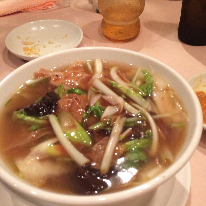 しんとり菜湯葉麺(広味坊 千歳烏山本店)