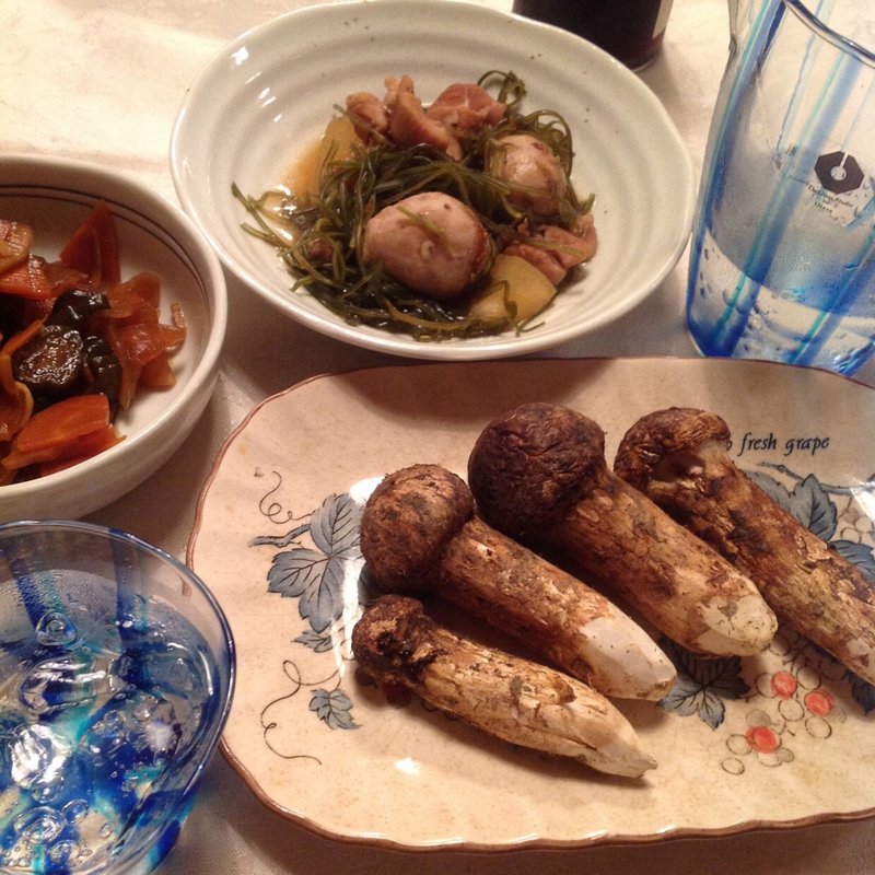 焼き松茸(自宅)