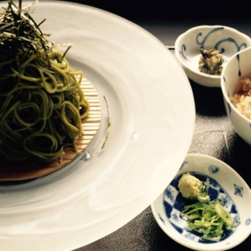 茶ざるそばセット(嵐山おぶう )