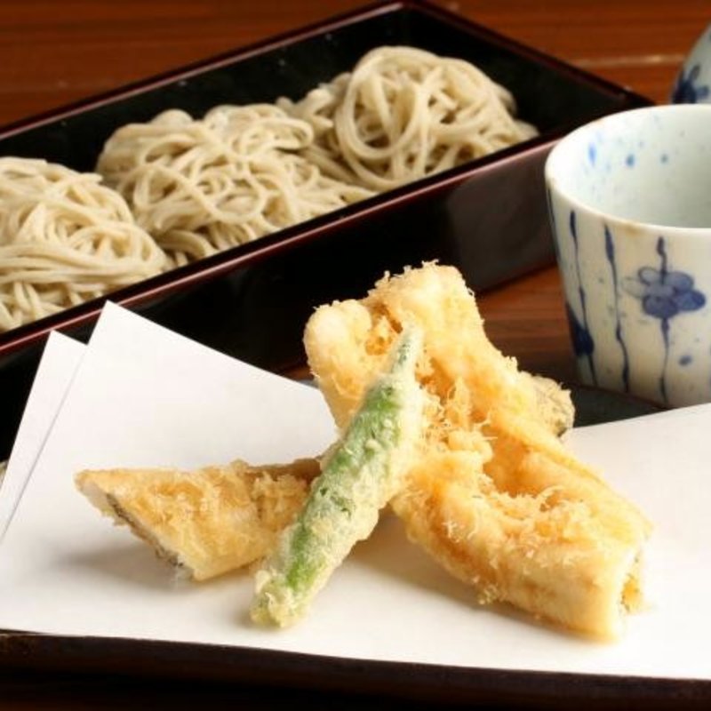 穴子天せいろ(手打ち蕎麦と鴨料理 慈玄)