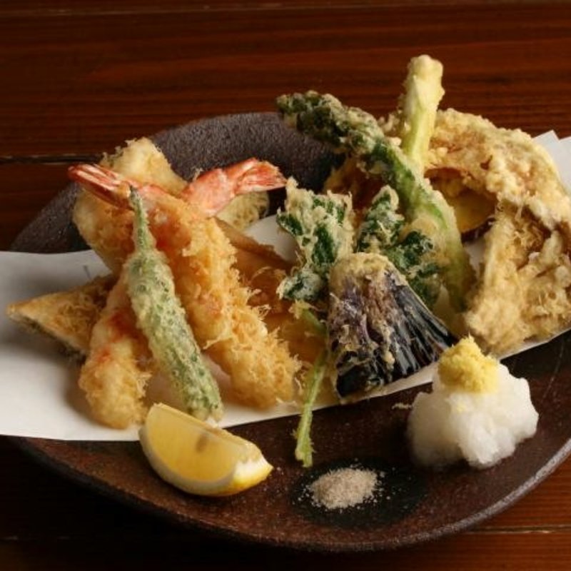 天ぷら盛り合わせ(手打ち蕎麦と鴨料理 慈玄)