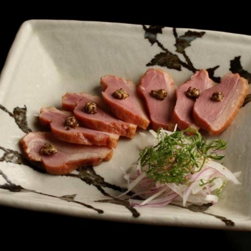 鴨肉のスモーク(手打ち蕎麦と鴨料理 慈玄)