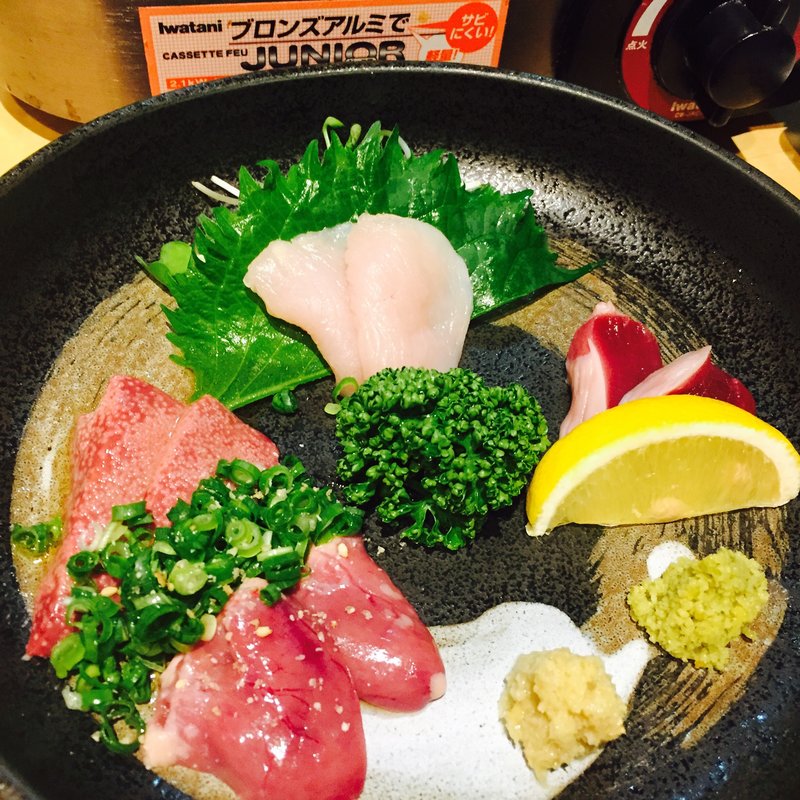 鳥刺し(闘鶏 福島店)