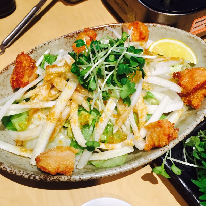 鳥からサラダ(闘鶏 福島店)