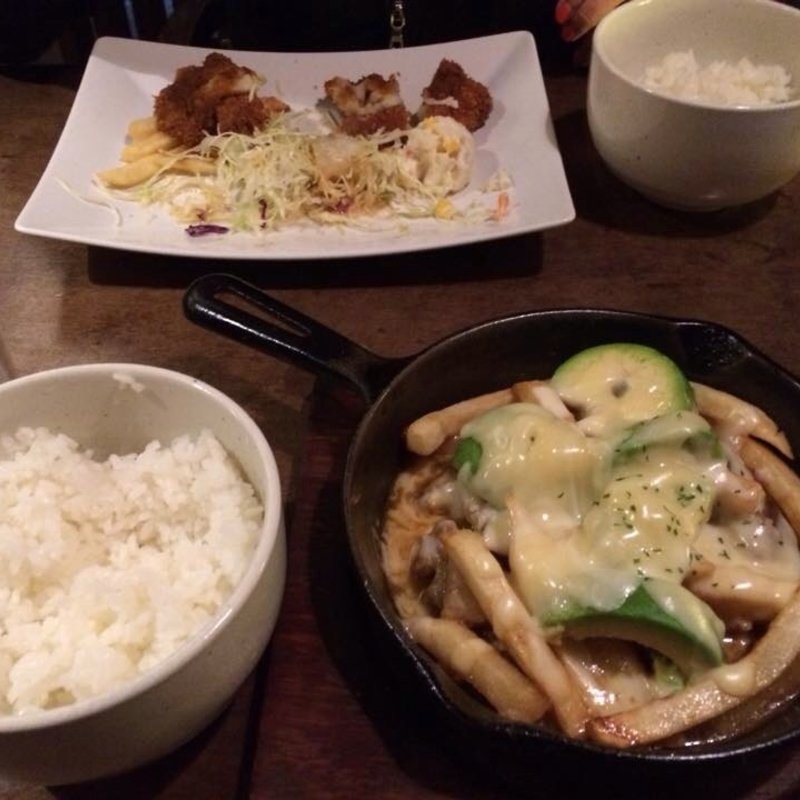 鉄板アボカドバーグ定食(ポポロヒロバ )