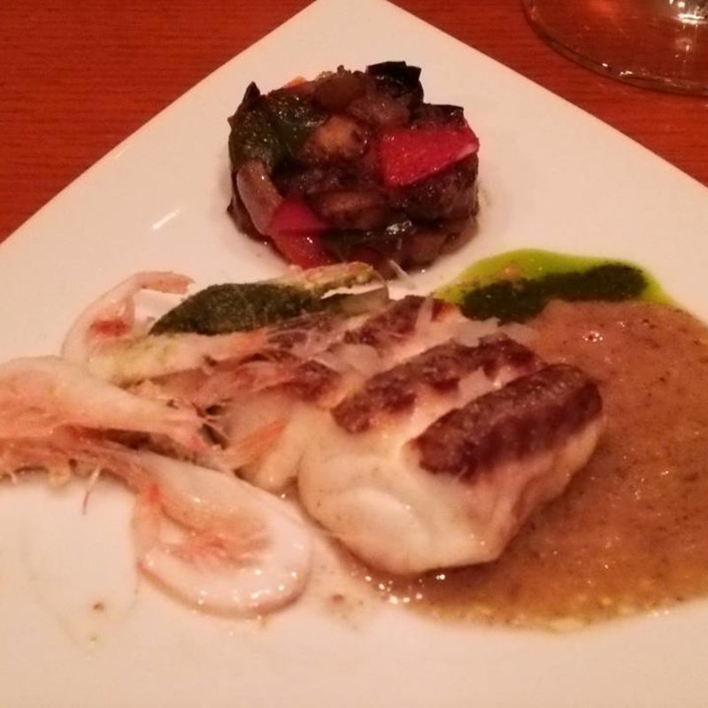 真鯛のソテー&白海老(minobi)