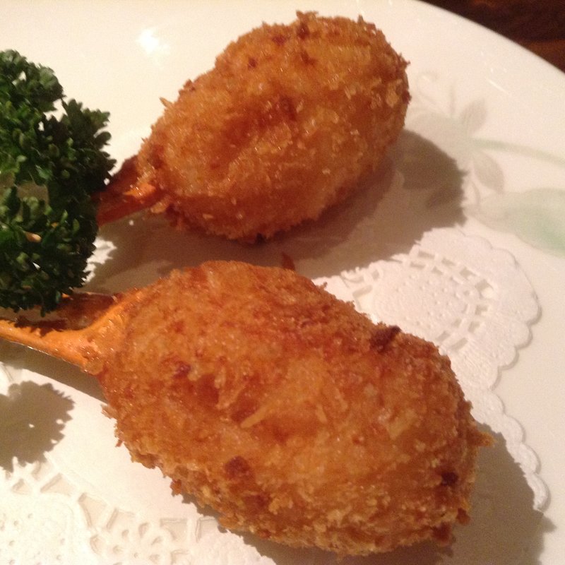 カニ爪の揚げ物(花閒 （かかん）)