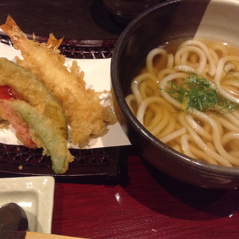 天ぷらうどん(家族亭 梅田茶屋町店)
