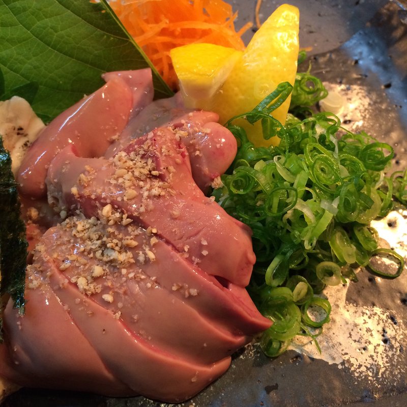 肝のお造り(照の家)