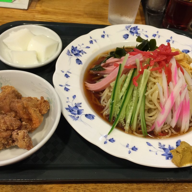 冷やし中華のランチセット(中華萬来軒)