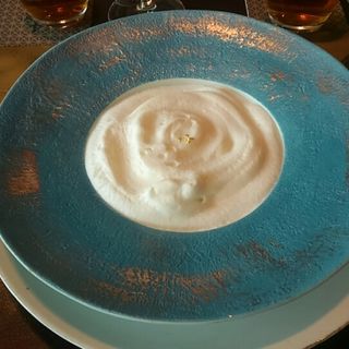 634特製ブランマンジェ 石垣島からのパッションフルーツソース(Sky restaurant 634)