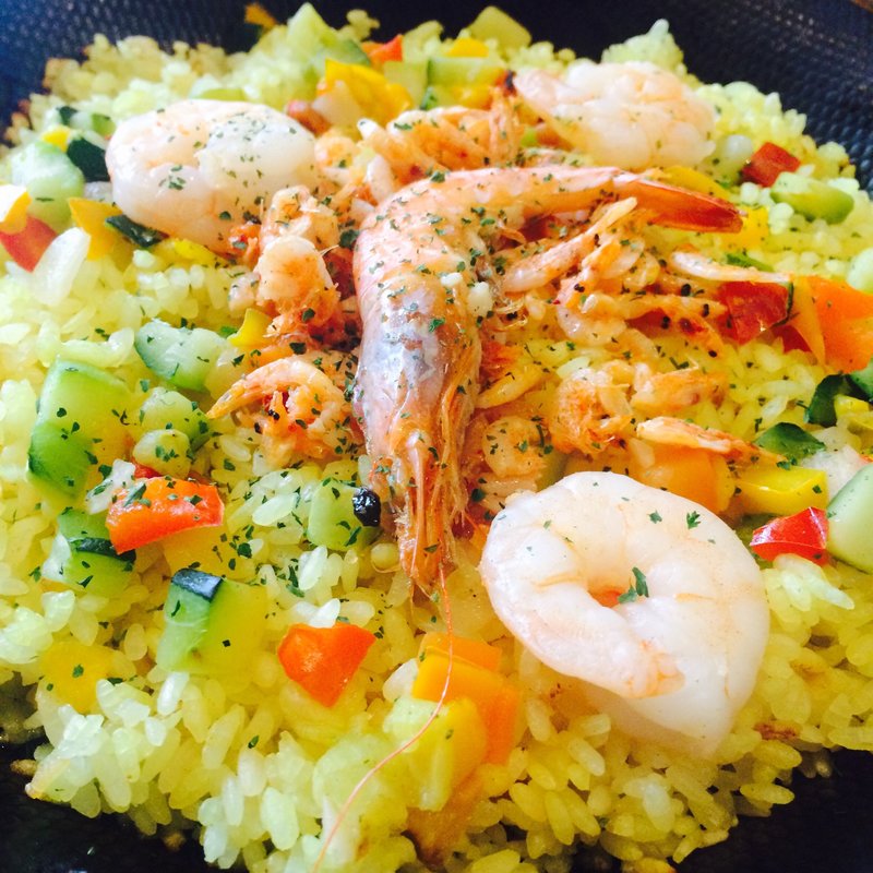 3種エビのパエリア(Barca 目黒 （バルサ）)