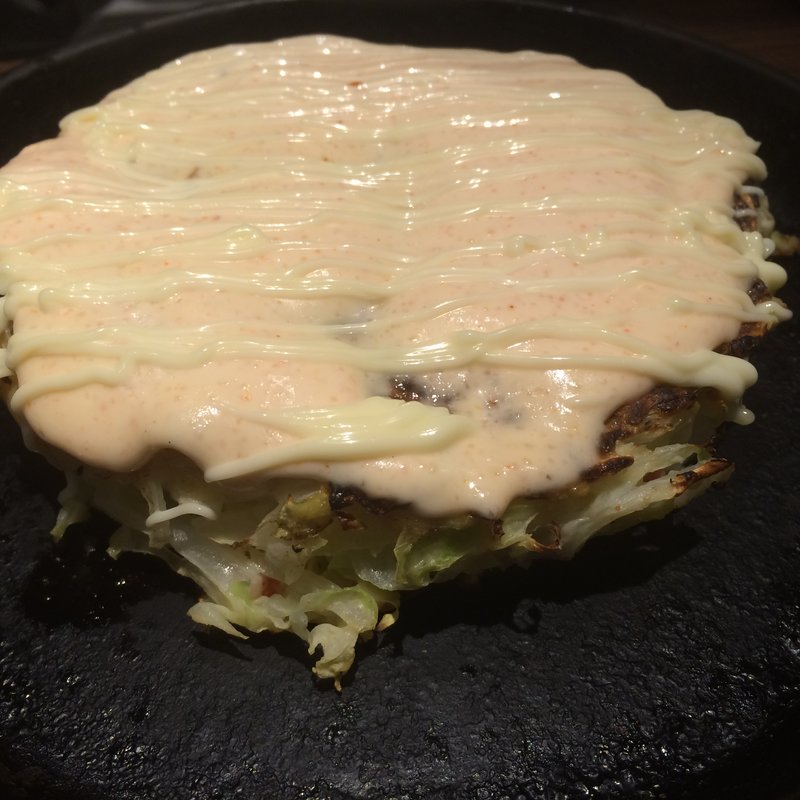 明太クリームお好み焼き(こて吉 武蔵小杉東急スクエア店)