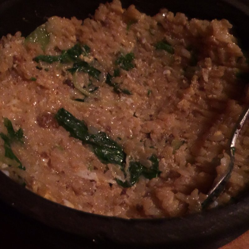 石焼きタコライス(琉球 梅酒Dining てぃーだ 新宿南口店)