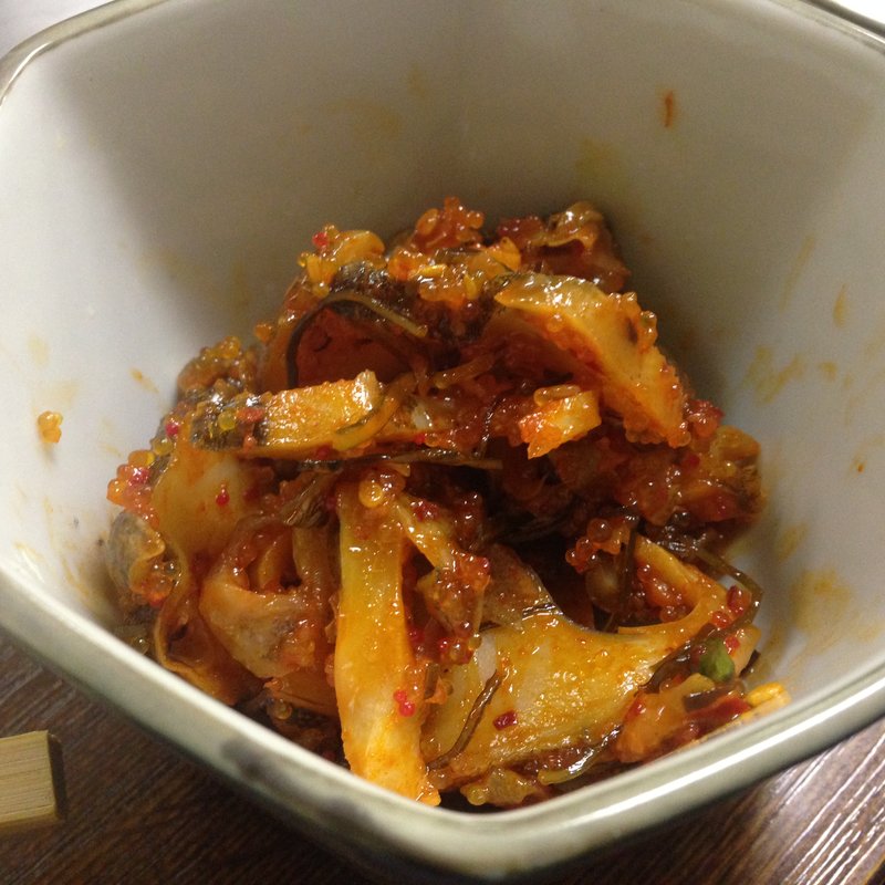 鮑キムチ(おにい （鉄板 お好み焼き おにい）)