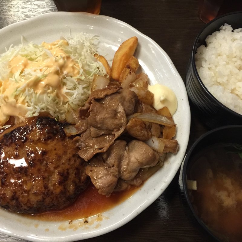 ハンバーグ＆生姜焼き(愉快酒場 船場センタービル３号館店 )