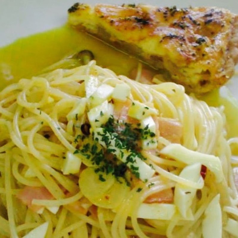 カレー風ガーリックペペロンチーノ(ｃａｆｅＳｈｅｅｐ)