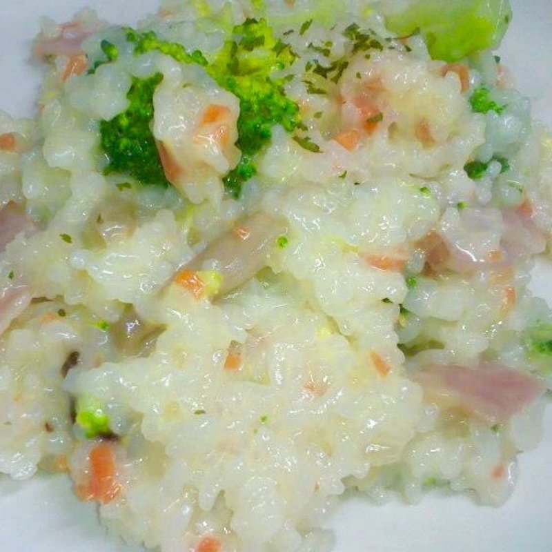 ブロッコリーとベーコンのリゾット(ｃａｆｅＳｈｅｅｐ)