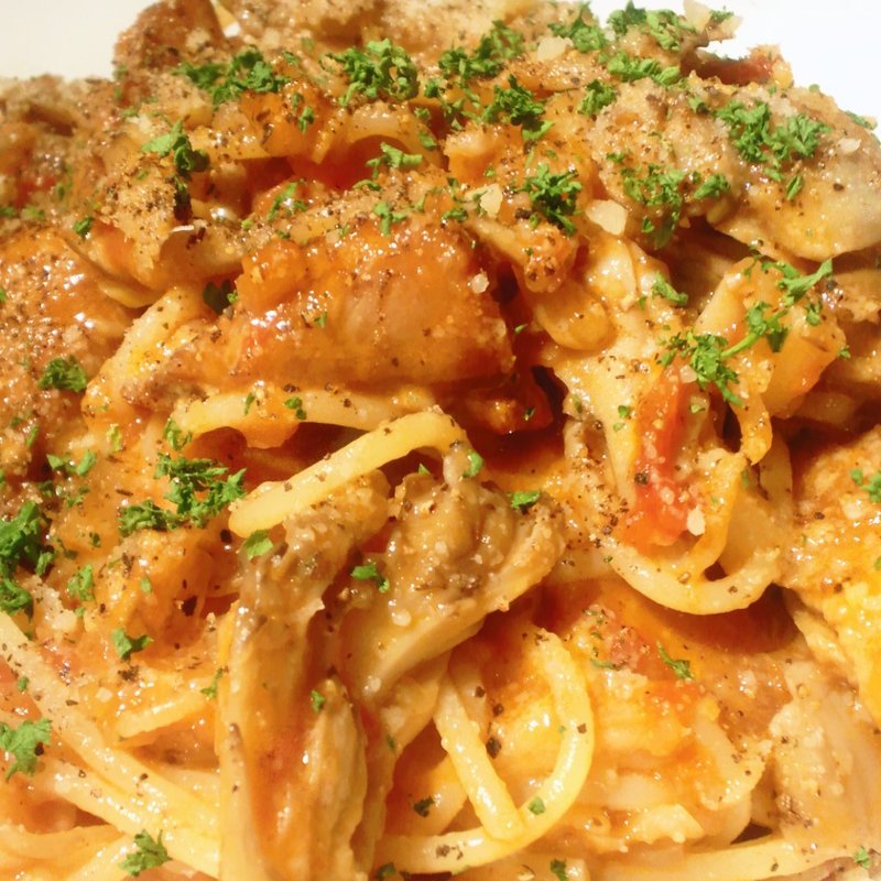 みやじ豚のボロネーゼ ”スパゲティーネ”(カリフォルニアワインガーデン)