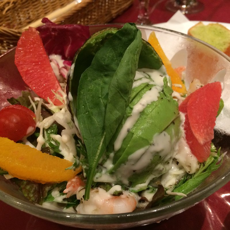 エビとアボガドのフルーツサラダ(CAFE RESTAURANT CORIN)