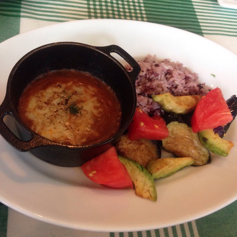 十五穀米の焼きチーズカレー(GREEN GRILL)