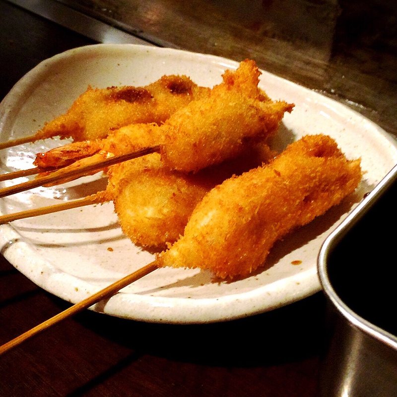 串カツ盛り合わせ(5本)(福えびす 道頓堀店)