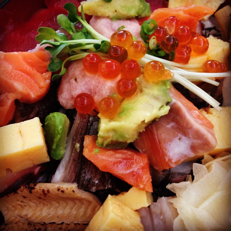 花ちらし(わっぱ茶屋 かわな)