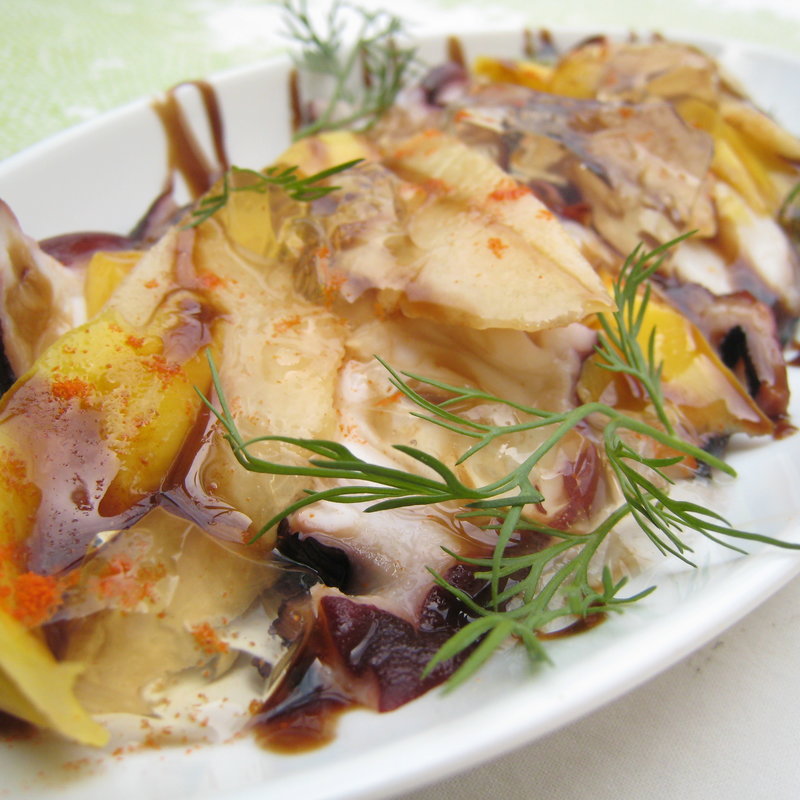 みずダコのカルパッチョ(クラゲストア)