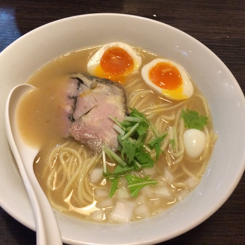 鶏白湯そば味玉付(浮浪雲)