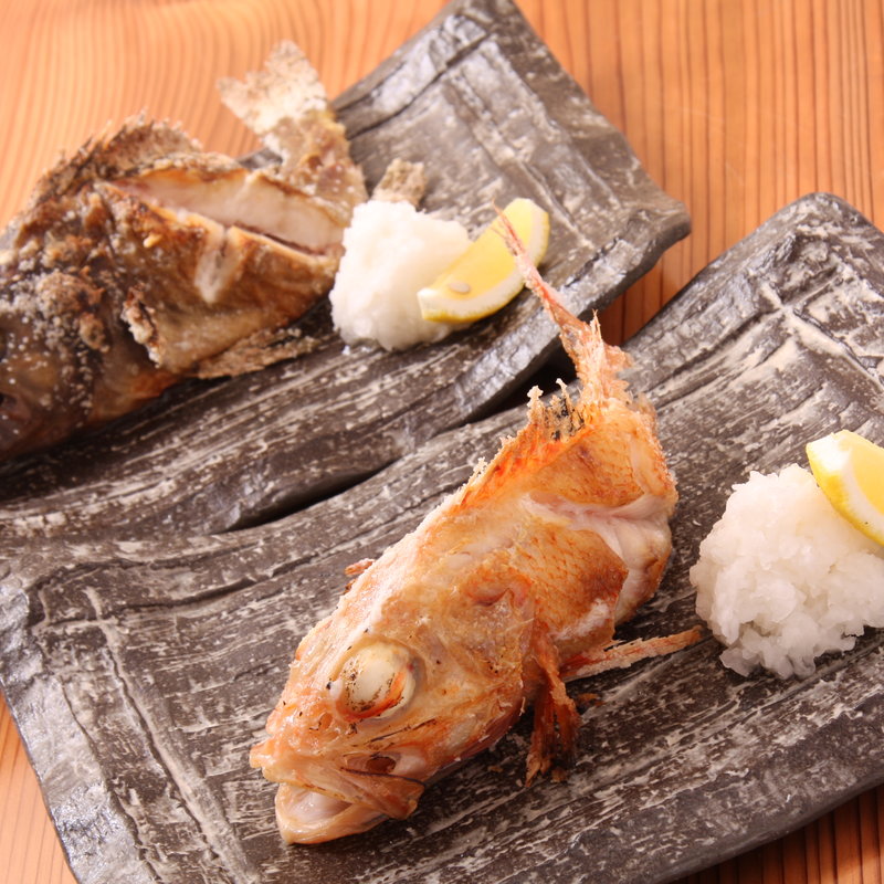 2種のカサゴの塩焼き(海鮮ウタリ)