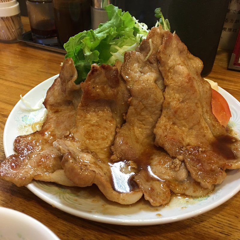 肉しょうが焼き定食(中華萬来軒)