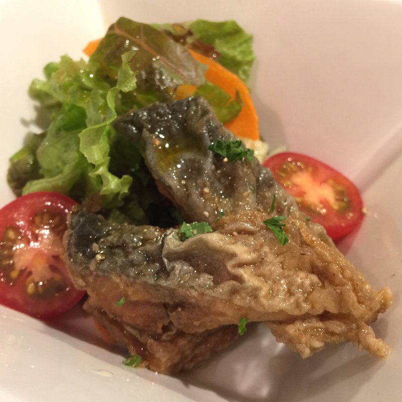 揚げサバのマリネ(バールクエロクエラ パン)