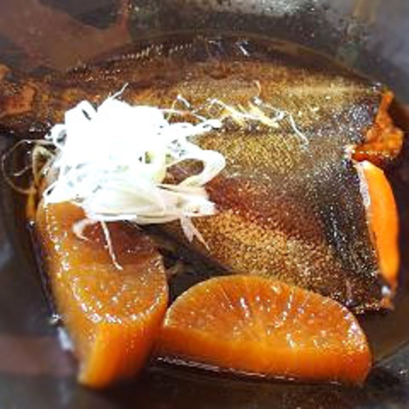 子持ガレイ煮付け(臥薪　大船)