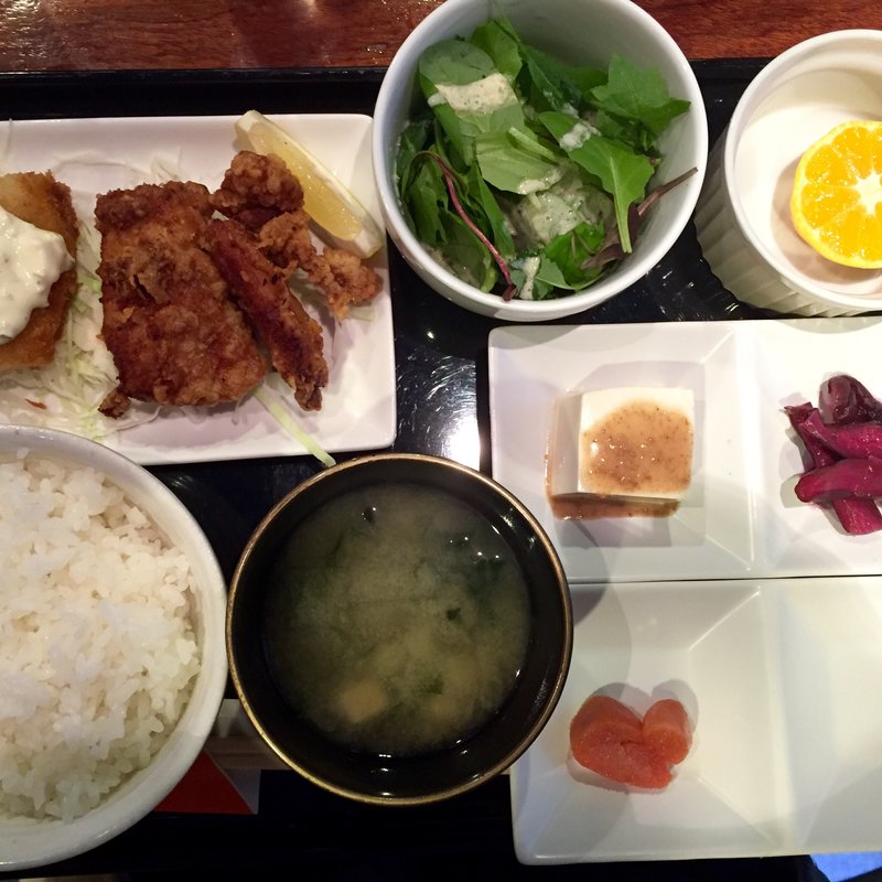 唐揚げと白身魚のフライ(GOO （グリルバー グー）)