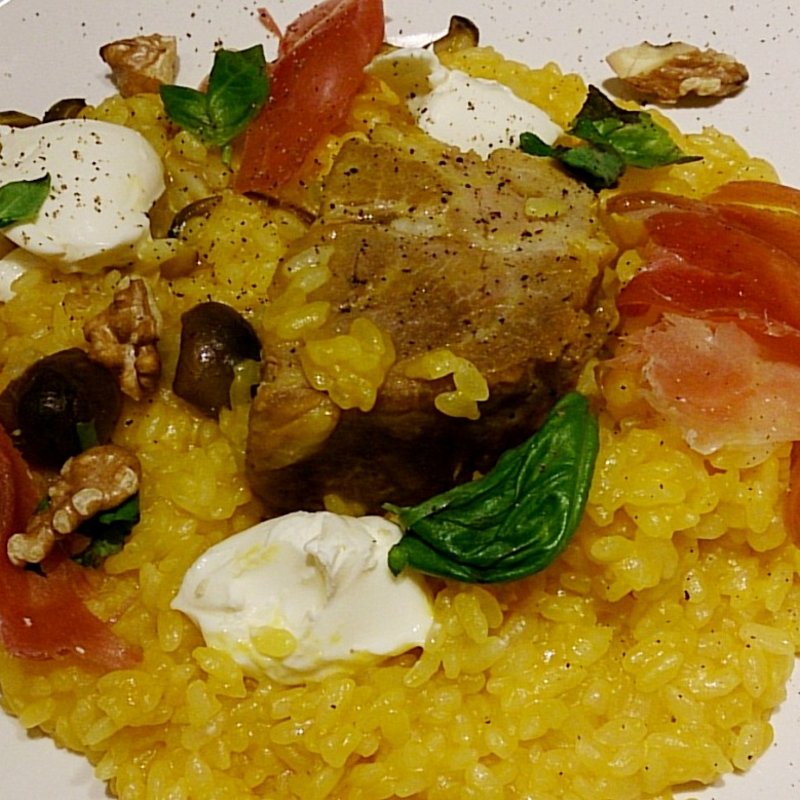 かぼちゃとキノコのリゾット(ラ・メゾン アンソレイユターブル ルミネ町田店)