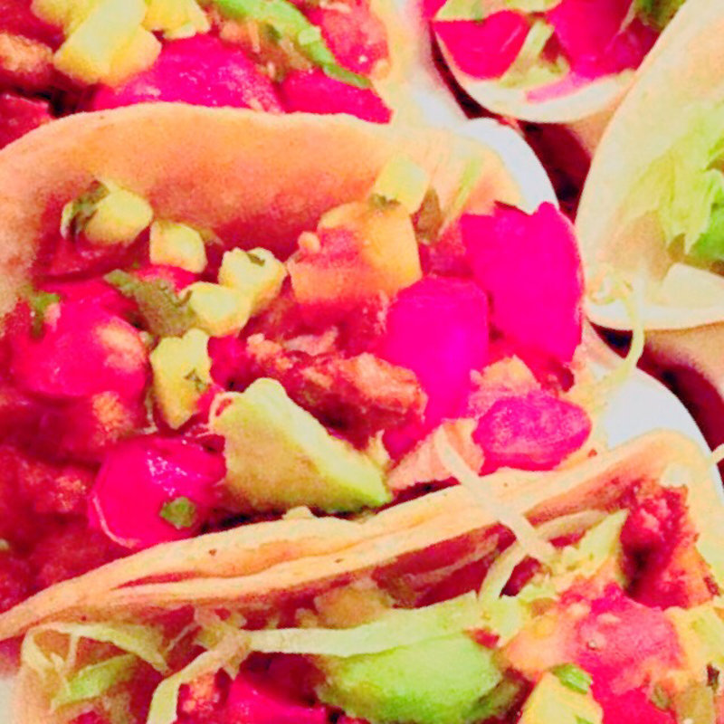 ポークタコス(アシエンダ デル シエロ)