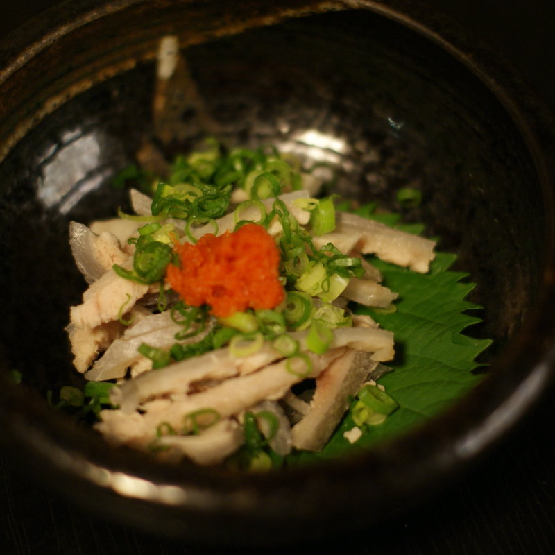 ふぐの湯引き(築地 海宝館 勝鬨寿し 総本店)