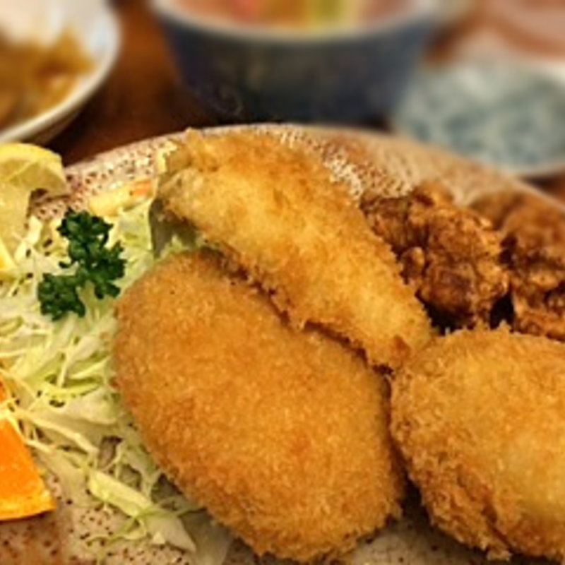 フライ盛り合わせ(食事処 酒肴 水口)