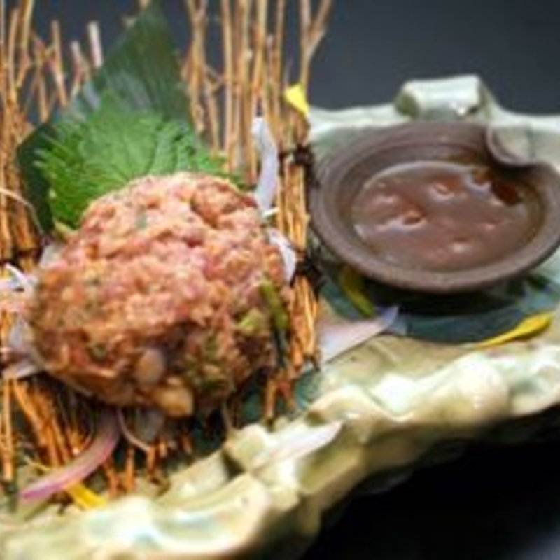 鶏のなめろう(さつま鶏丸 海浜幕張店)