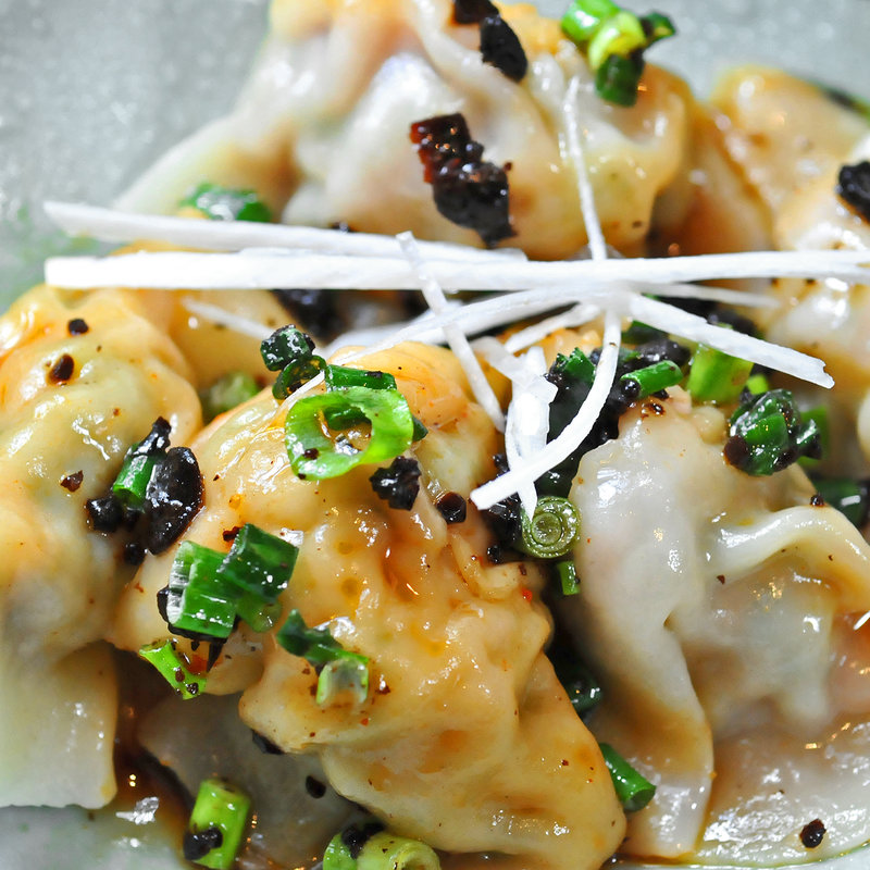 お皿の水餃子(宗家餃子 中目黒 （【旧店名】 江南漁郷）)