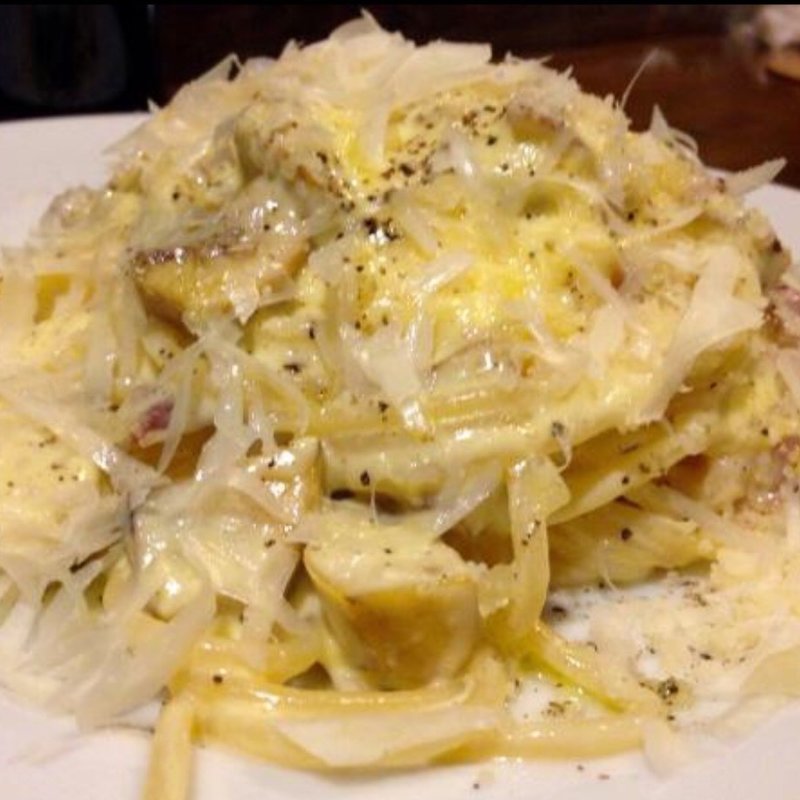 栗のカルボナーラ(くえろくえら)