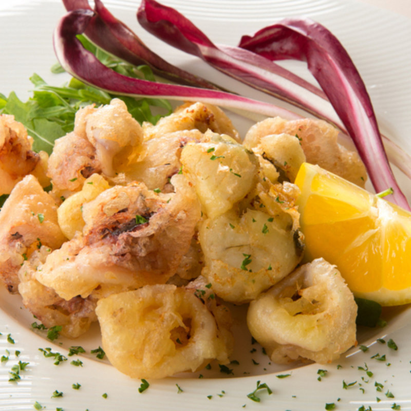 やりいかと白身魚のフリット(ラ・アーニー・マリス)