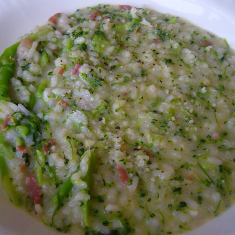 蛤と菜花のリゾット(ラ・アーニー・マリス)