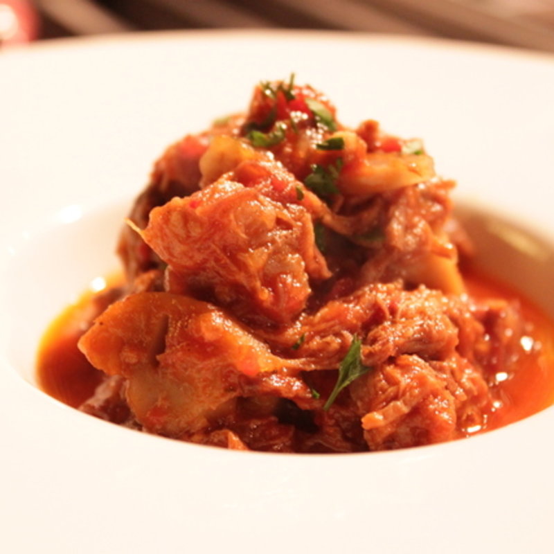 牛すじ煮込みのアラビアータ(Chef's NaNa)