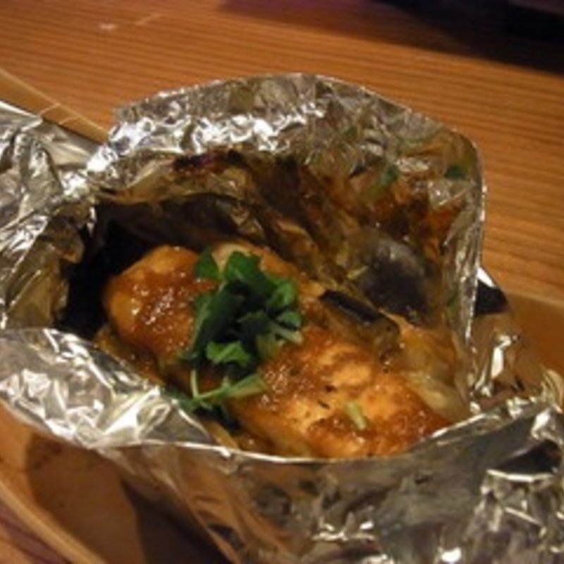 鮭と旬菜のチャンチャン焼き(京橋 二刀流)