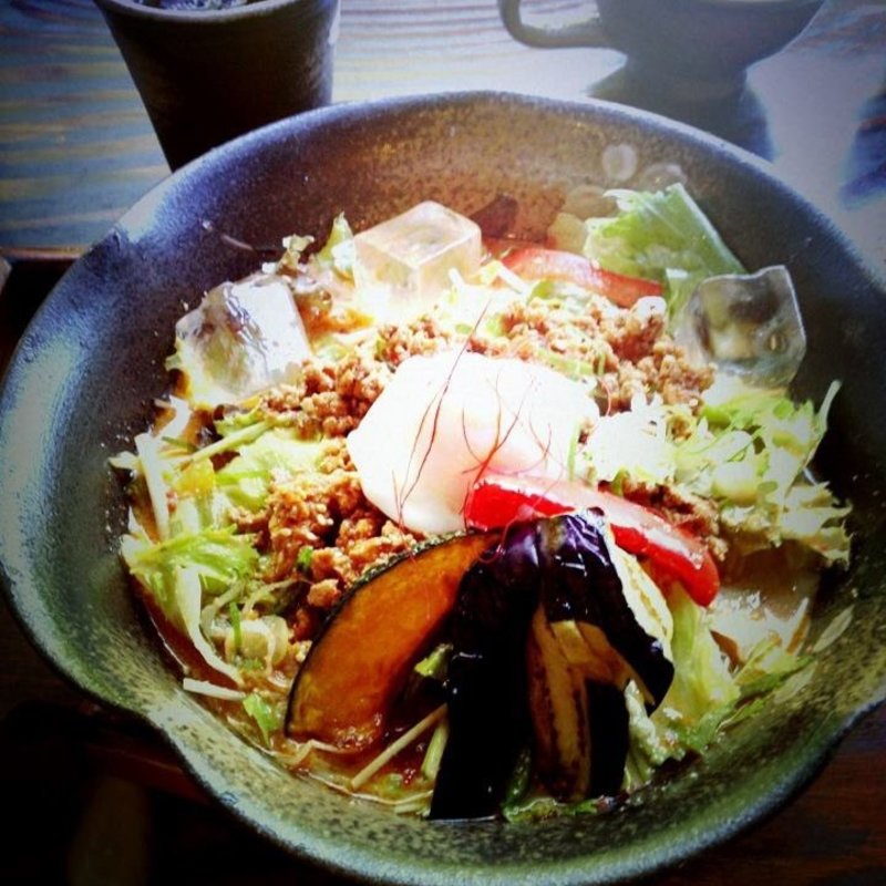 夏野菜の冷やし担々麺(益子の茶屋 )