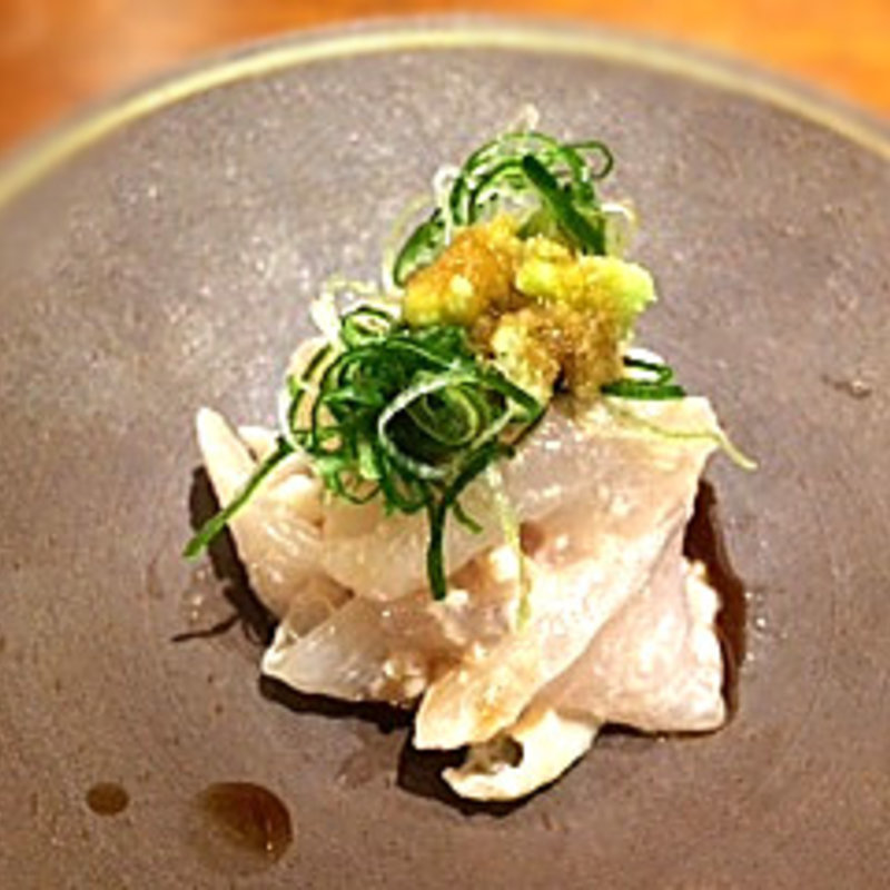 かわはぎ肝和え(鮨まぜき)