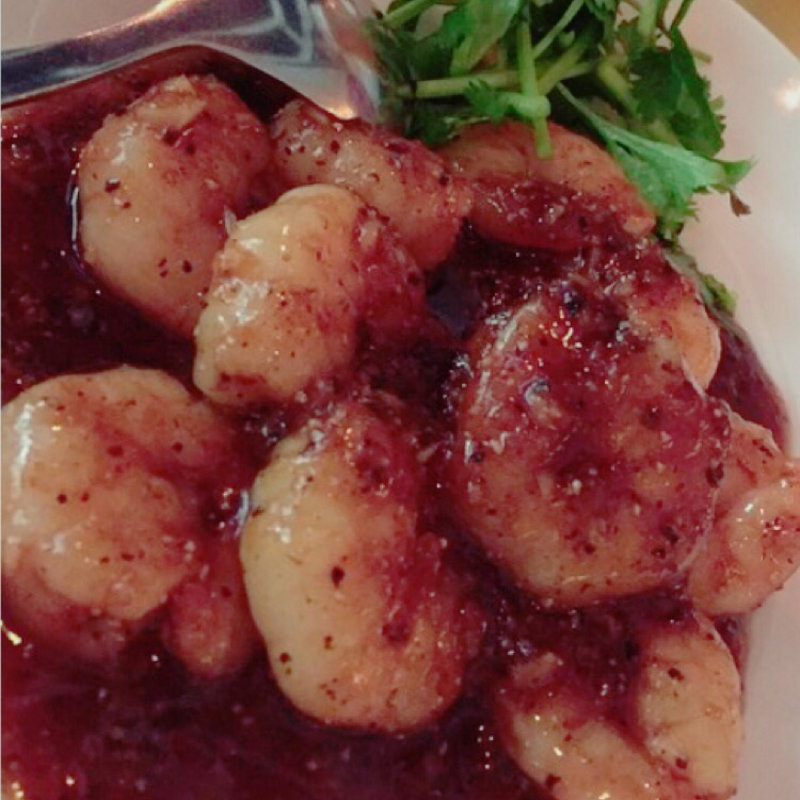 エビの黒胡椒炒め(海南鶏飯食堂2 恵比寿店)