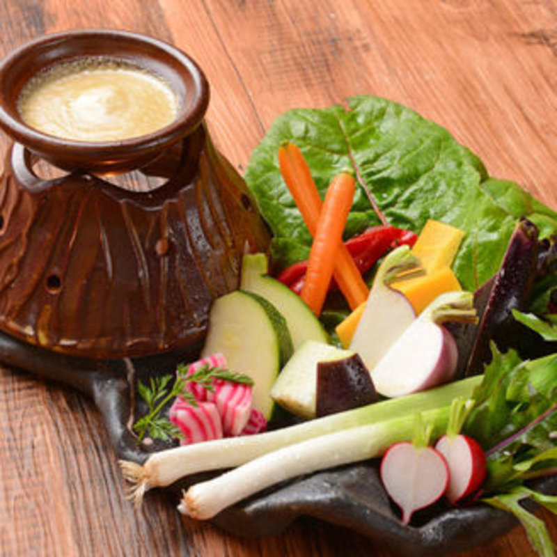 季節のバーニャカウダ(天然炭火焼鳥 鳥光國 スーク海浜幕張北口店)